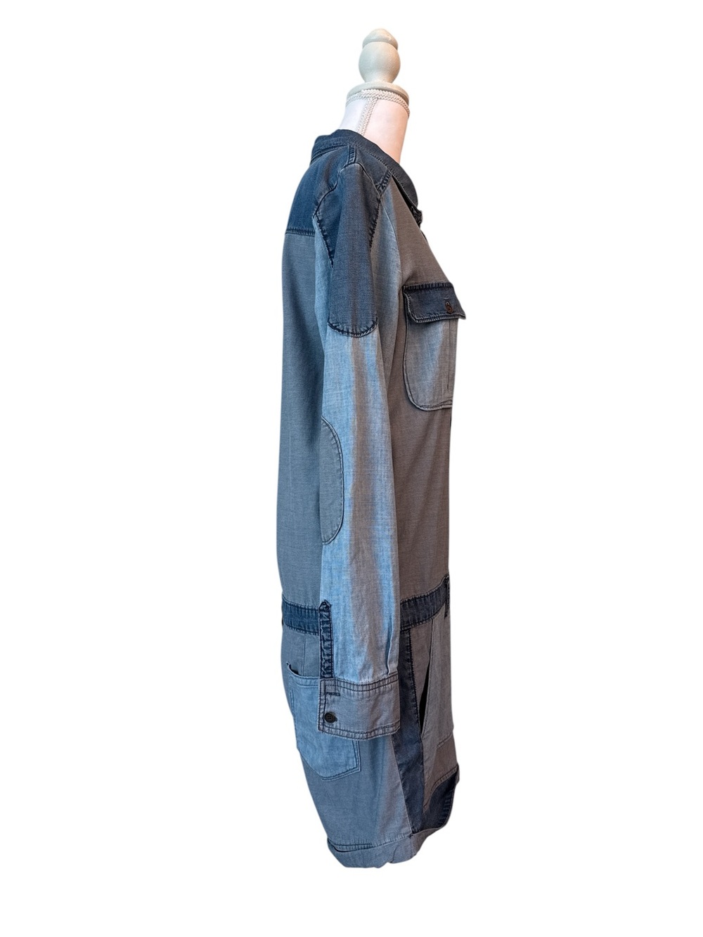 PAIGE Light Blue Denim Jumpsuit - Picture 6 of 11
